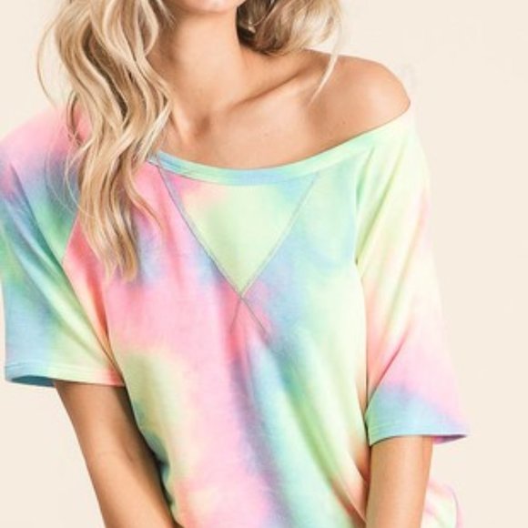 LUVBODY Boutique Tops - Last XL • French Terry Tie Dye Top